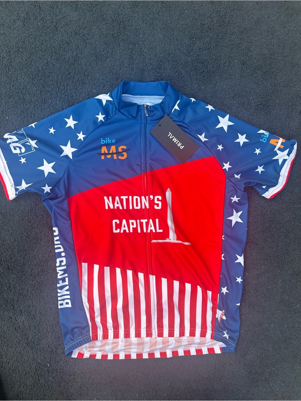 Nation's Capital Unisex Cycling Jersey - Red & Blue